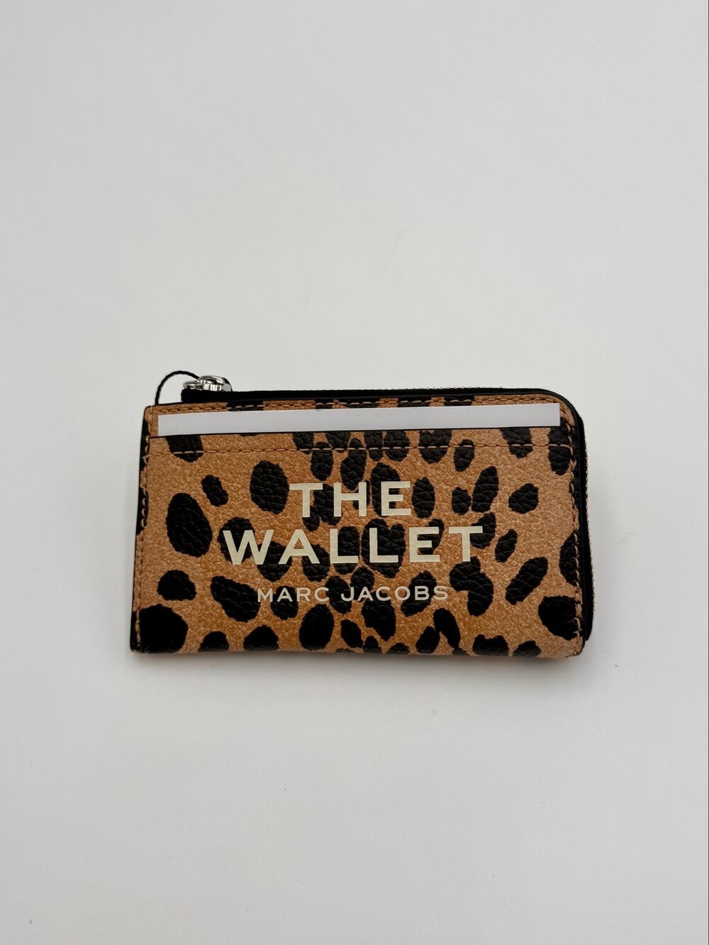 Marc Jacobs The Cheetah Leather Top Zip Multi Wallet